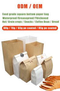 Paper Bags manufacturing Grease Proof Parchment Glassine Wax Packaging Bag for Sandwich Cookie Pastry Food Snack - description - 2 