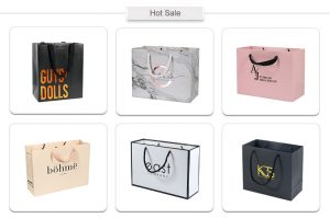 Custom Luxury Gift Garment Paper Shopping Bags With Logo Print - description -3