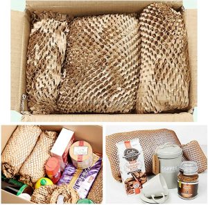 ready roll geami protective paper cushioning wrap bubble alternative honeycomb wrap shipping moving supply gift wrapping