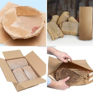 ready roll geami protective paper cushioning wrap bubble alternative honeycomb wrap shipping moving supply gift wrapping