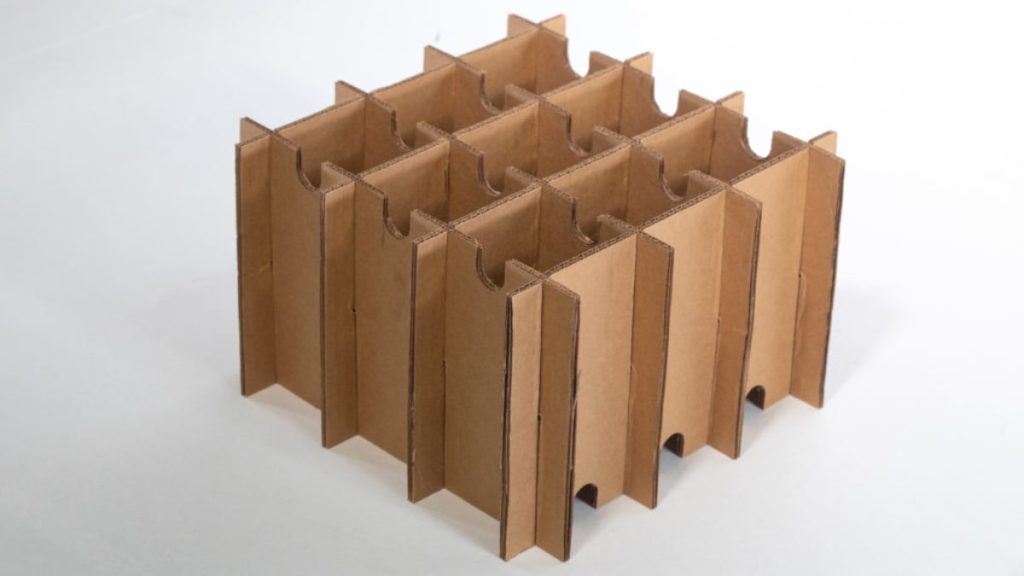 inserts pour boîtes en carton ondulé