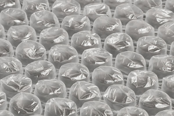 velikost bublinkové fólie